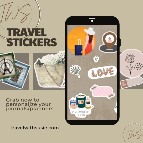 travel journal stickers